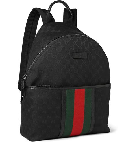 gucci green backpack|black Gucci backpack for men.